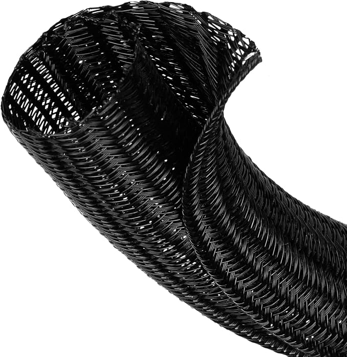 1/4” Cable Management Loom Wrap Sleeve Cord Wire Hider Organizer Covers | by ELECFUN