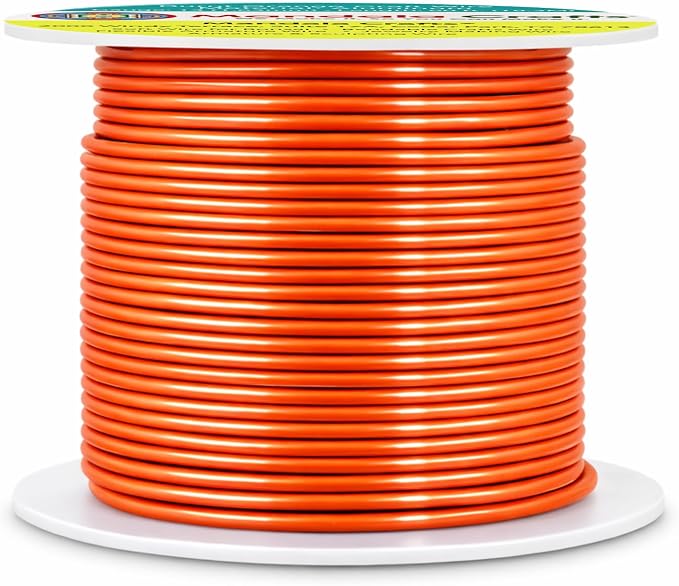 Mandala Crafts 14 Gauge Burnt Orange Anodized Aluminum Craft Wire, 60 FT | - Image 2