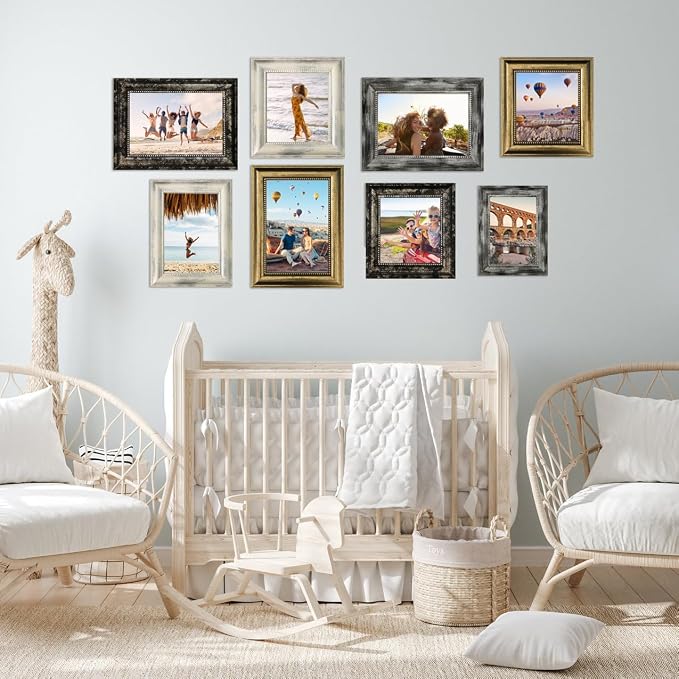 8x12 Picture Frame 2 Pack, Vintage Picture Frame Gold Frames Ornate Vintage - Image 6