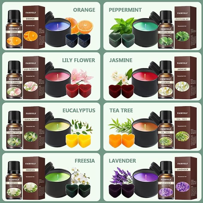 FAIRYELF Soy Candle Making Kit for Adults & Hot Plate, DIY Starter Supplies | - Image 6