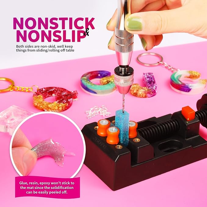 LEOBRO Silicone Mat, Resin Molds, Play Dough Mat, Clay Mats, - Image 4