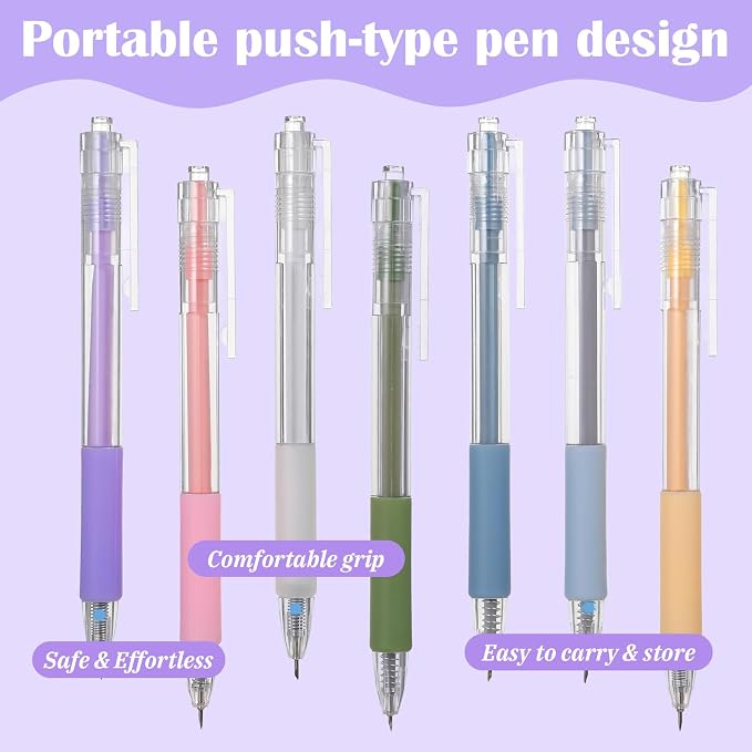 7Pcs Knife Pen Craft Cutting Tools, Retractable Utility Knife Paper Cutter - Image 3