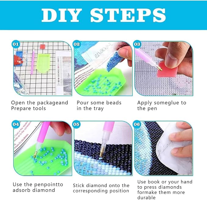 EIBEILI Diamond Painting Kits for Adults, Book Store 5D Diamond Art Kits for - Image 7