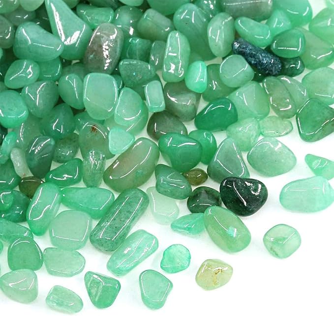 WAYBER Decorative Rock Stones, 1 Lb/460g Irregular Green Crystal Pebbles Quartz - Image 6