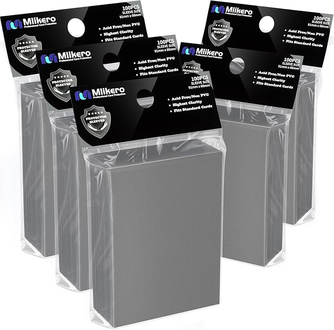 500 Count Card Sleeves, Matte Magic Card Sleeves, Smooth Shuffle & Tear by Mlikero