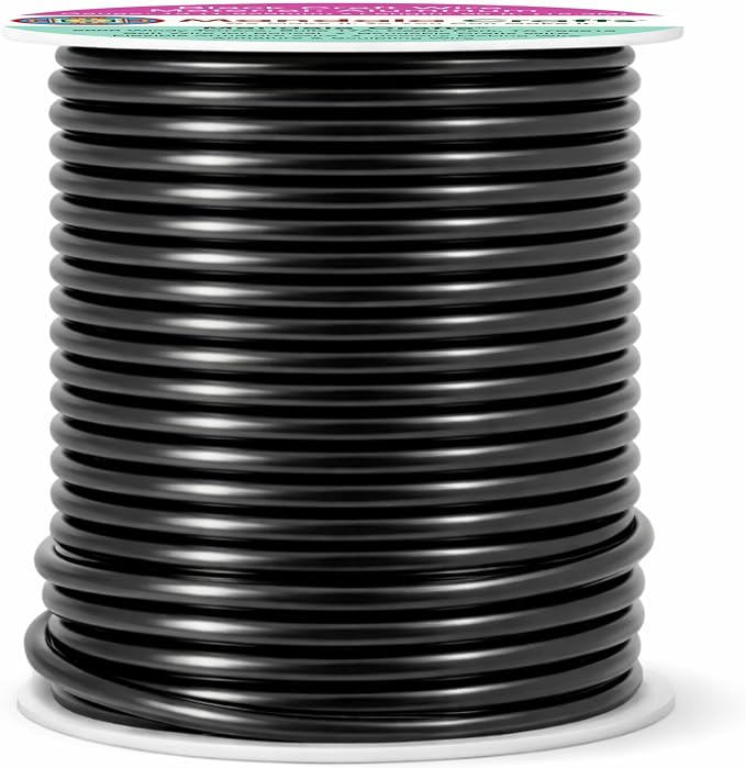 Mandala Crafts 13 Gauge Black Anodized Aluminum Craft Wire, 60 FT | Colored - Image 2