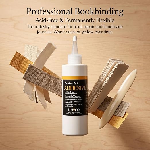 LINECO Neutral pH Adhesive 8 Oz, All-purpose Glue, Dries Clear and Remains - Image 3