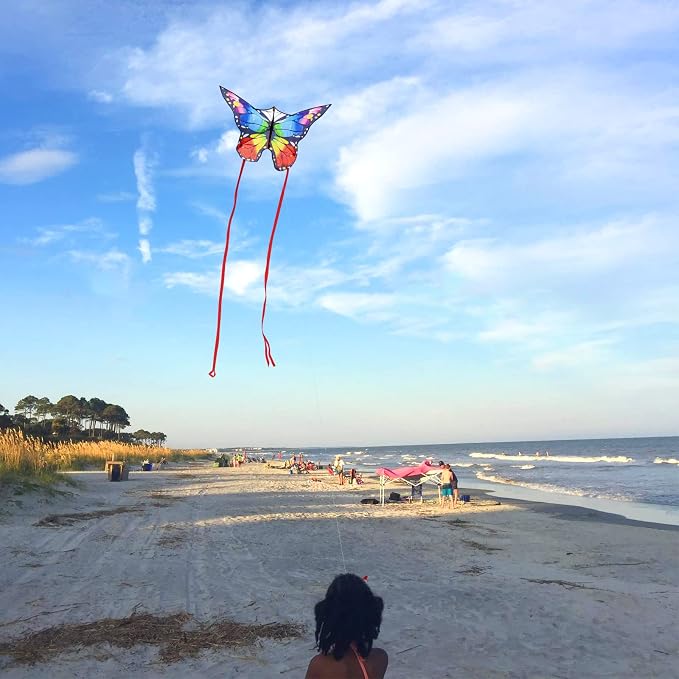 Butterfly Kites for Kids and Adults, 300ft String Handle Included - Image 6