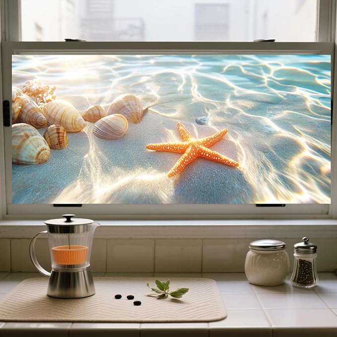 IVN Privacy Window Film 39.3x17.7 Inch Static Cling Decorative Window Film - Image 6