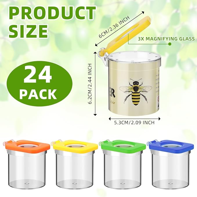Halloscume 24 Pcs Insect Bug Viewer - Image 2