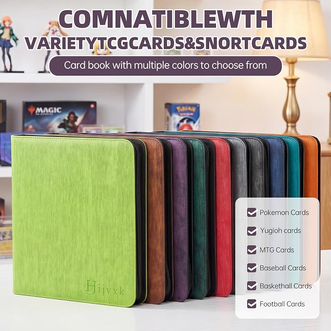 Card Binder 12 Pocket, Premium 720 Double Sided Pocket Collection Binder - Image 4