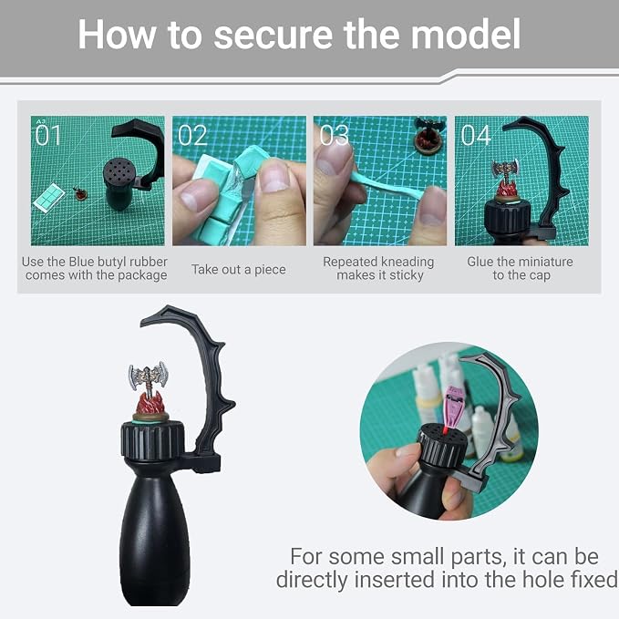 Miniature Painting Handle with Stabiliser Bar & Magnetic Base - Image 7