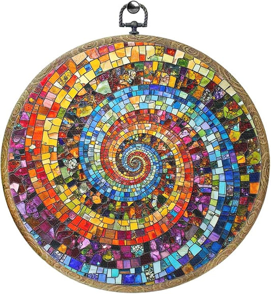 Colorful Glass Style Colorful Geometric Decoration Gift by Unknown