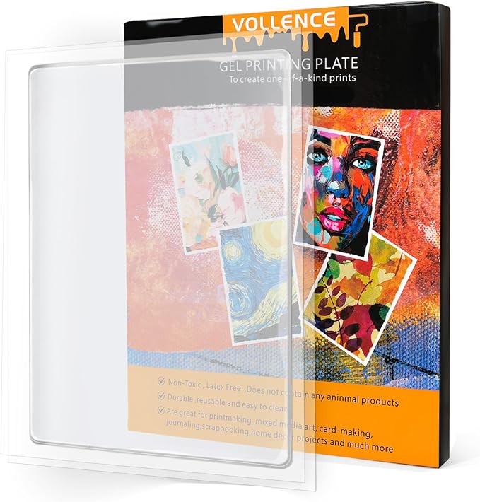 Vollence 5" X 7" Gel Monoprinting Plate Reusable Art Plate by Vollence