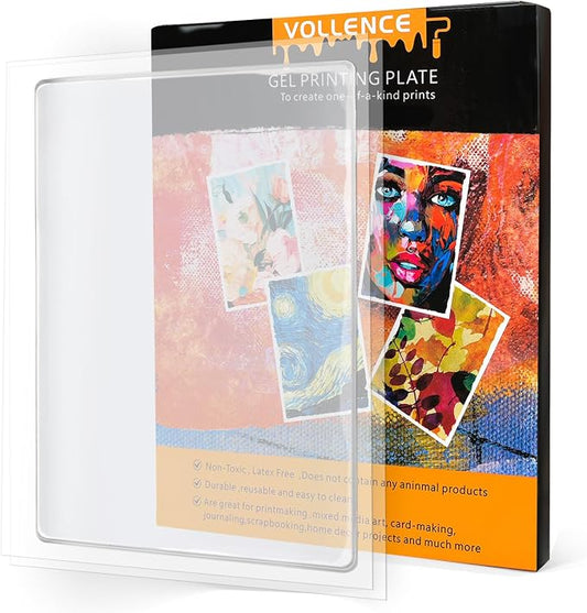 Vollence 5" X 7" Gel Monoprinting Plate Reusable Art Plate by Vollence