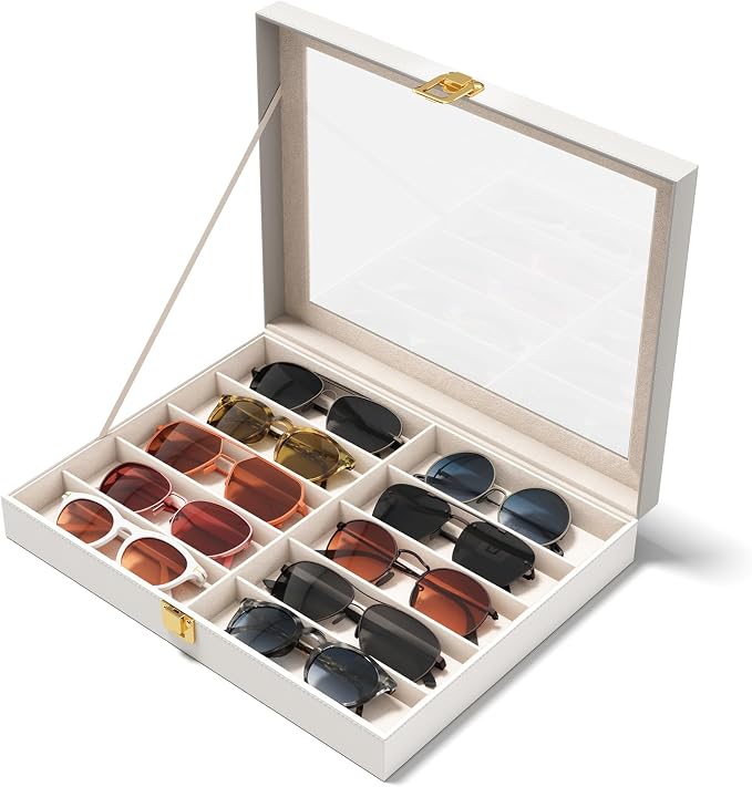 NEWLOOP 10/30 Slots Sunglass Organizer by NewloopStorageBox-Nomess