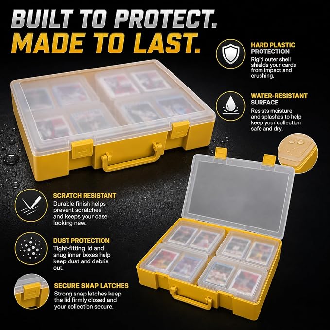 ALCYON 1600+ Trading Card Storage Box, Waterproof Plastic TCG Card Organizer - Image 6