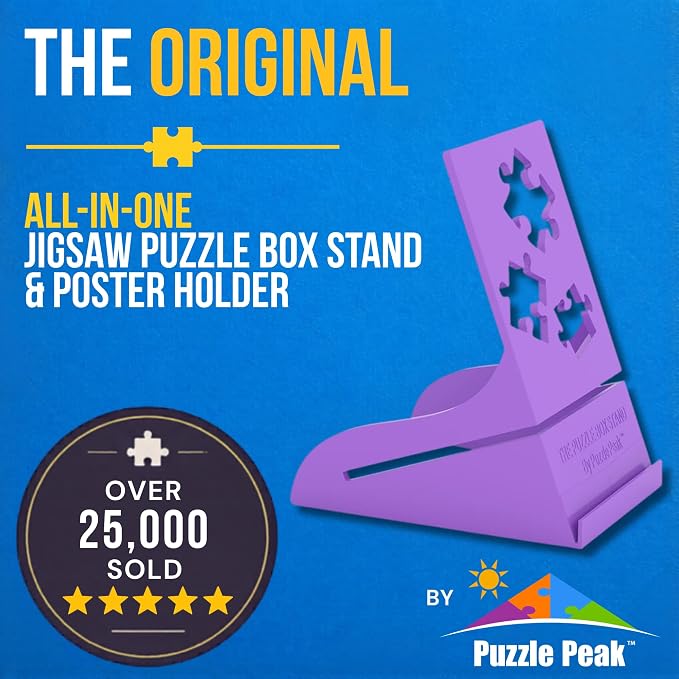 All-in-One Jigsaw Puzzle Box Stand and Puzzle Poster Holder Accessory - Image 2