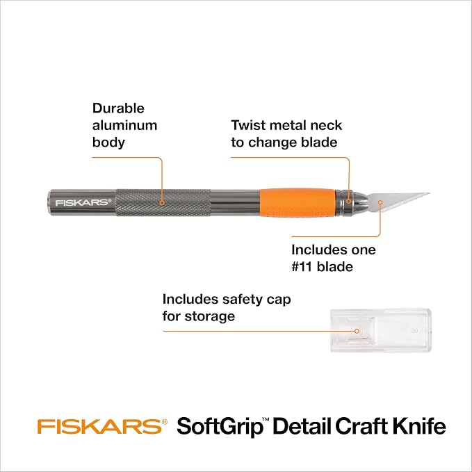 Fiskars 6" Detail Craft Knife for Precision Cutting & Detail Work, Arts & - Image 2