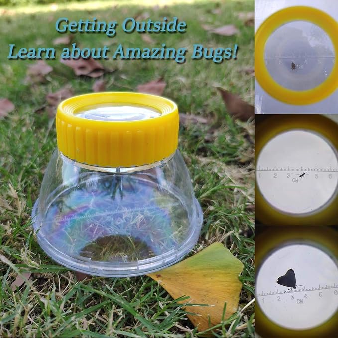 Bug Viewer for Kids 3X Magnifying Insect Observation Kit Built-in 7cm Ruler - Image 3