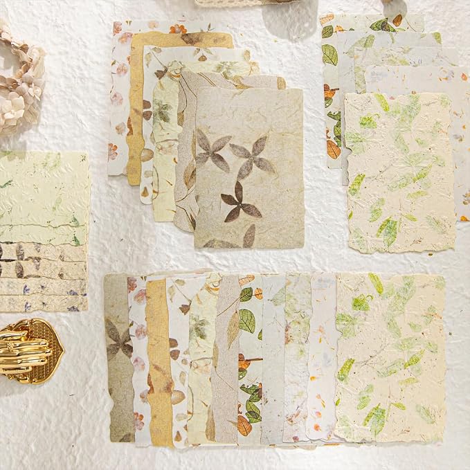 84 Sheets Small Textured Scrapbook Paper and 3D Embossed Collage Paper - Image 2