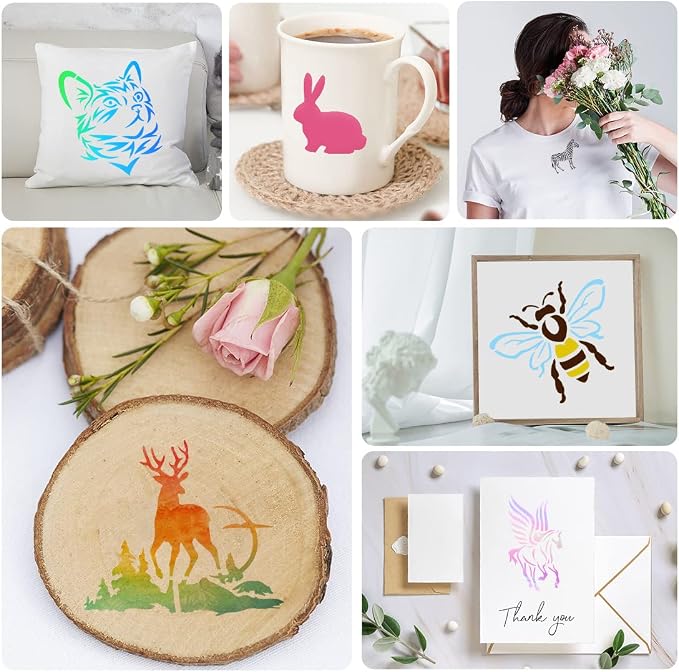 50 PCS Animal Painting Stencils Reusable Animal Stencils - Image 7