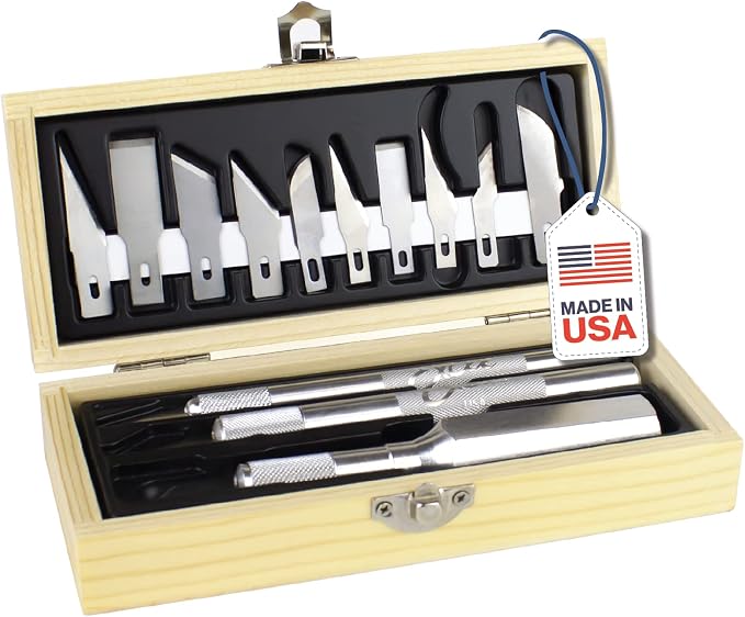 Excel Blades Craftsmen Set, 13-Piece Precision Craft Knife Set by ExcelBlades