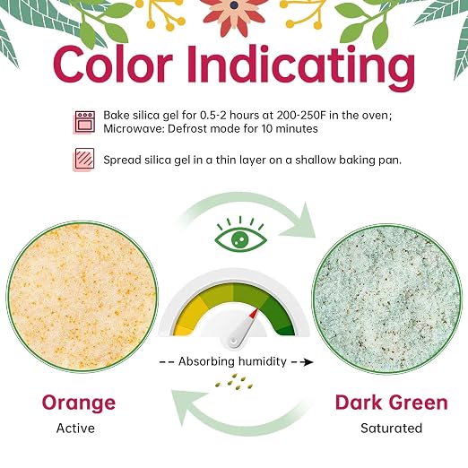 Silica Gel Flower Drying – 7 LBS Flower Drying Silica by Reusable, Color - Image 3