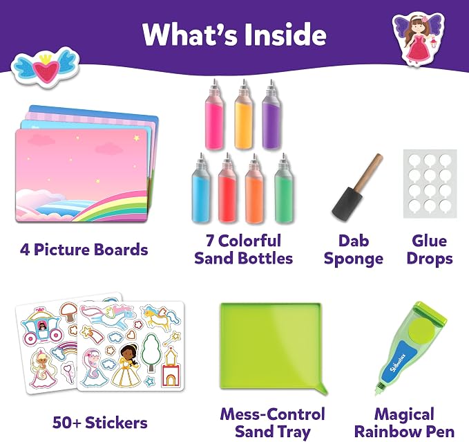 Skillmatics Sand Art – Mess-Controlled Unicorn & Princess Craft Activity | DIY - Image 3