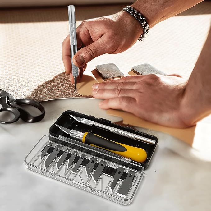 Exacto Knife Set, 16-Piece Hobby Knife & Precision Knife Set, 3-Piece Craft - Image 6