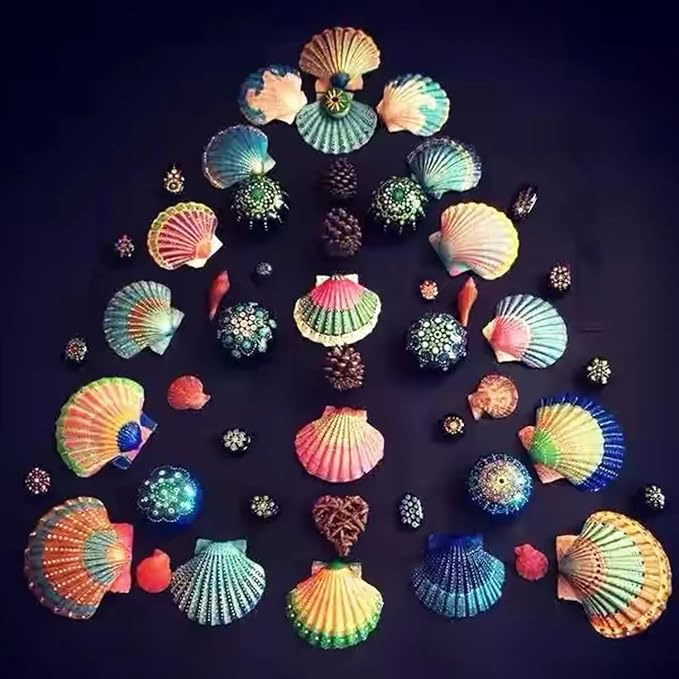 Jangostor 48 PCS Scallop Shells Natural Seashell, 1.5" to 2" White Scallop - Image 5
