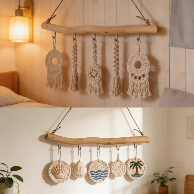 Handmade Natural Driftwood Jewelry Rack - Image 6