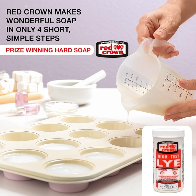 The Boyer Corporation Lye for Soap Making, Sodium Hydroxide Pure High Test Lye - Image 2
