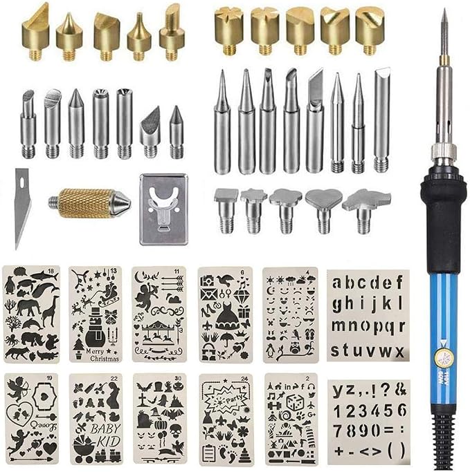 Wood Burning Kit, Wood Burning Tool Adjustable Temperature Woodburning by ACRSIKR