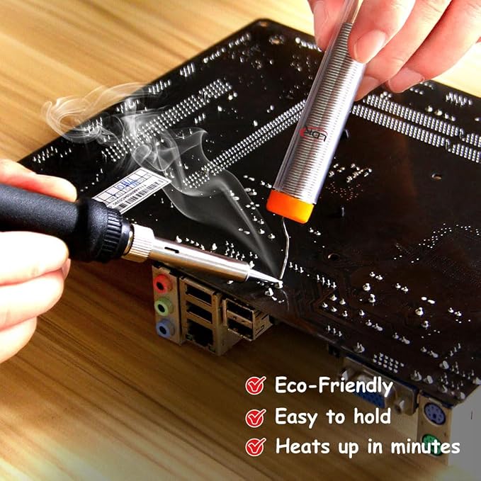LDK Electric Soldering Iron Kit & Dual Temp Mini Heat Gun Heat Tools - Image 5
