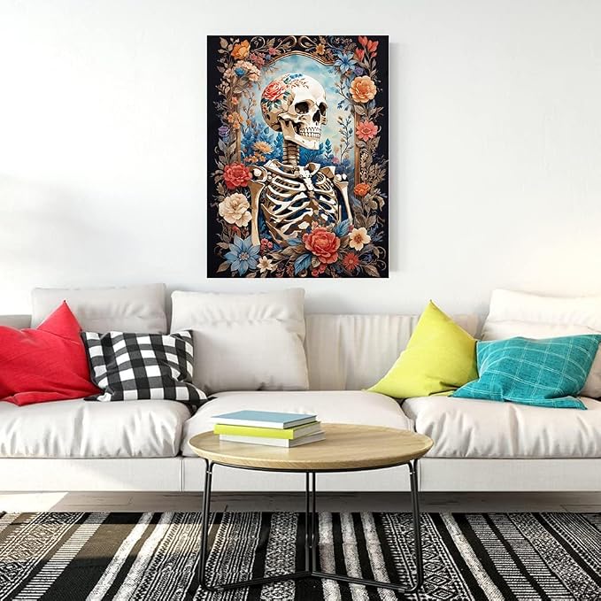 Meothan Skull Flower Diamond Painting Kits - Image 4