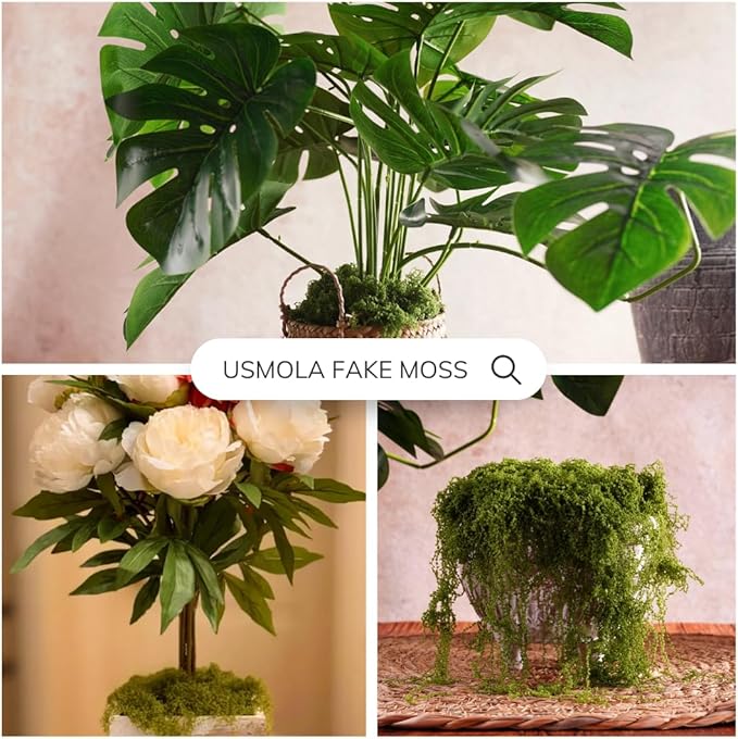 USMOLA 3.5OZ Fake Moss for Plants Indoor - Image 5