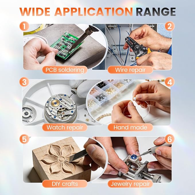 Soldering Helping Hands with LED Light and Magnifier | 2 Alligator Clips - Image 8