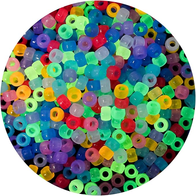 Pony Beads 1100 Pcs, Beads for Jewelry Making, Beads for Bracelets Making by anpiwshjo
