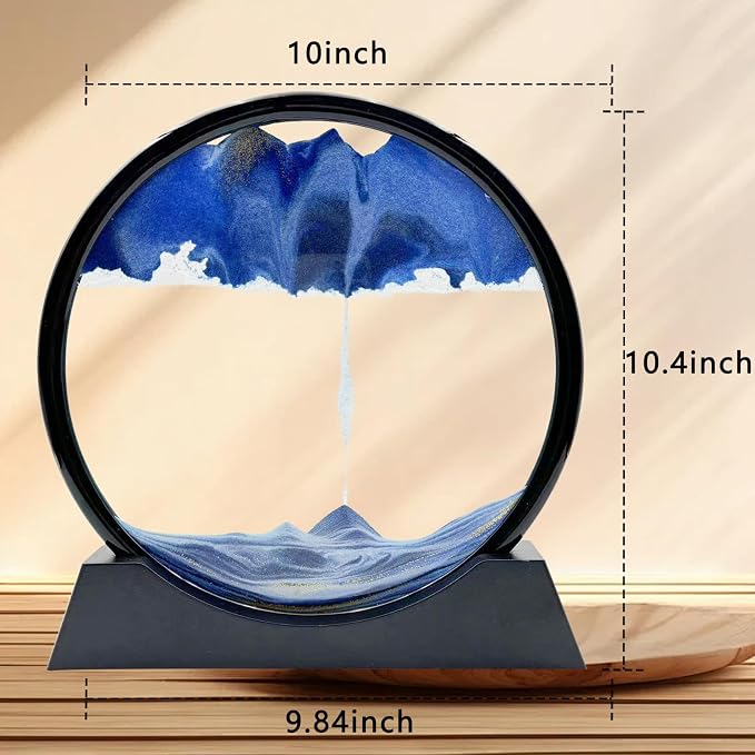 Moving Sand Art Liquid Motion, 3D Deep Sea Sandscape Color Quicksand Decor - Image 4