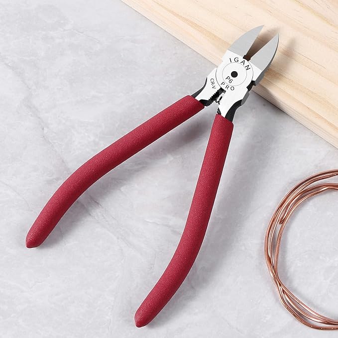 IGAN-P6 Wire Flush Cutters, 6-inch Ultra Sharp and Powerful Side Cutter Clippers - Image 7