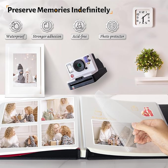 Artfeel Photo Album Self Adhesive Scrapbook, 60 Pages Large Photo Book - Image 2