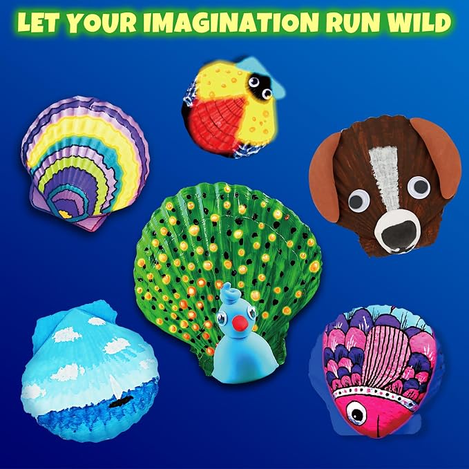Nicmore Seashell Painting Kit for Party: 10-Minute Setup & 2-Hour Focused - Image 4