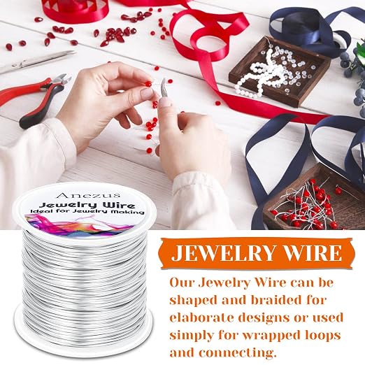 anezus 20 Gauge Jewelry Wire, 28 Yards Craft Wire Tarnish Resistant Copper - Image 4