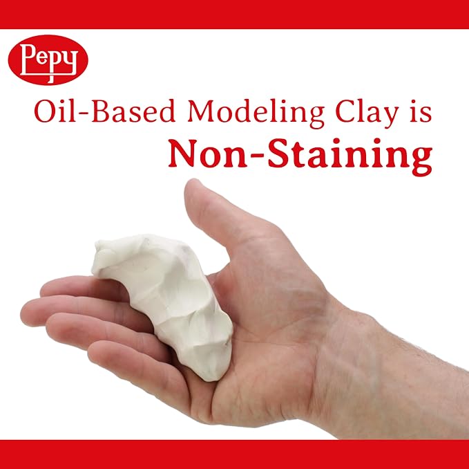 Pepy Reusable and Non-Drying Oil-Based Plasticine Modeling Clay, 2 Pounds - Image 5
