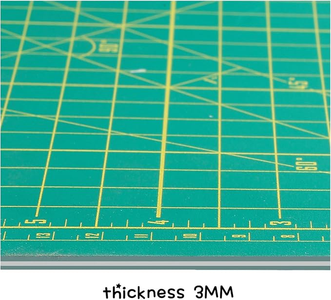 ZERRO Cutting Mat 12" x 9" Self Healing Rotary Cutting Mat A4 | Double-Sided - Image 5