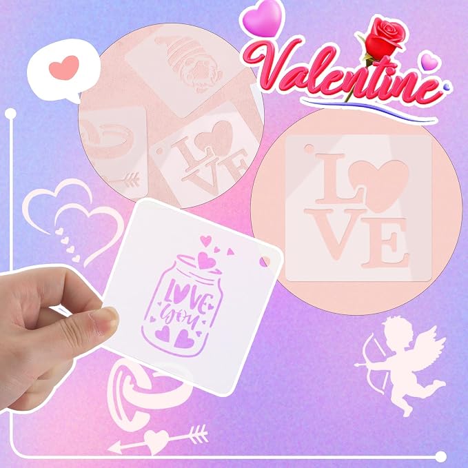 JULMELON Valentine's Day Stencils - Image 5