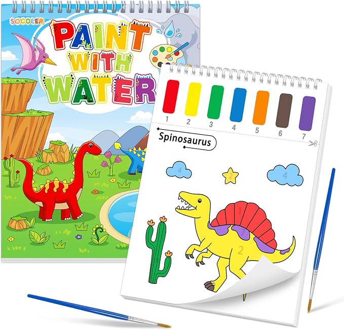 SOCOLER Paint with Water Coloring Books by SOCOLER