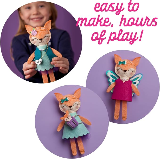 Craft-tastic – Make a Fox Friend Craft Kit – Learn to Make 1 Easy-to-Sew Stuffie - Image 6