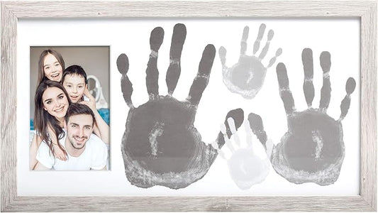 Kate & Milo DIY Family Handprint Frame Kit, Fathers Day Gift, Family Photo by KateMilo